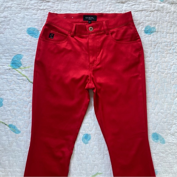 Vintage 00s Cherry Red Guess Pants 🍒 - Picture 4 of 9
